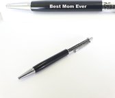 Pen Met Diamantjes En Gravering - Best Mom Ever