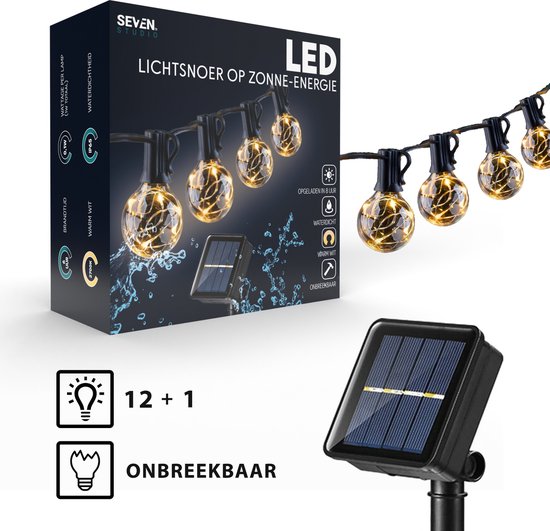 Seventh Studio - Solar tuinverlichting - Lichtsnoer Op Zonne-energie