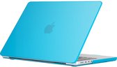 Mobigear Laptophoes geschikt voor Apple MacBook Pro 14 Inch (2021-2024) Hoes Hardshell Laptopcover MacBook Case | Mobigear Glossy - Blauw - Model A2442 / A2779 / A2918 / A2992