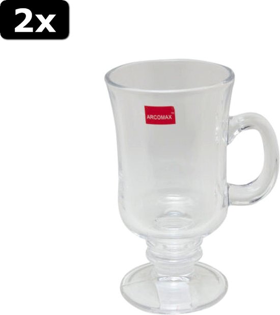 2x Irish Coffee glas 230ml 14cm bol