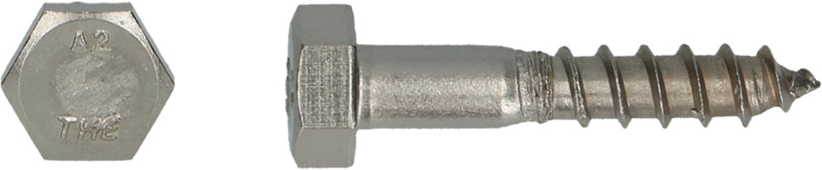 Houtdraadbout DIN 571 Ø6,00x70 A2