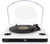 LEDWOOD LD-ROUND300-WHI - ROUND300 platenspeler, bluetooth, in/out, speakers, wit