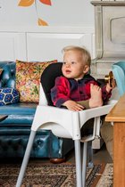 Wallabiezzz Stoelkussen IKEA antilop Kinderstoel - Inleg kussen - Zwart