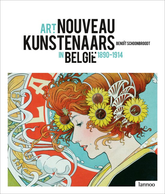 Cover van het boek 'Art nouveau kunstenaars in België' van B. Schoonbroodt