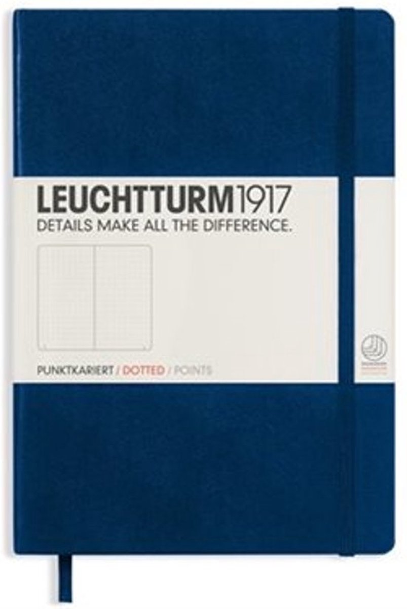 Leuchtturm1917 Notitieboek Navy Blue – Medium – Puntjes