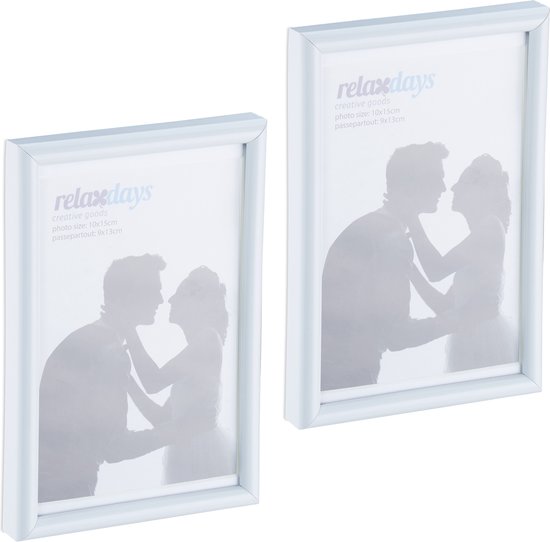 HIMEETIME® 2x fotolijst, 30x30 cm (set van 2), aluminium goud mat, breukvast acrylglas, voor foto's en afbeeldingen, staand en liggend formaat, stevige achterwand