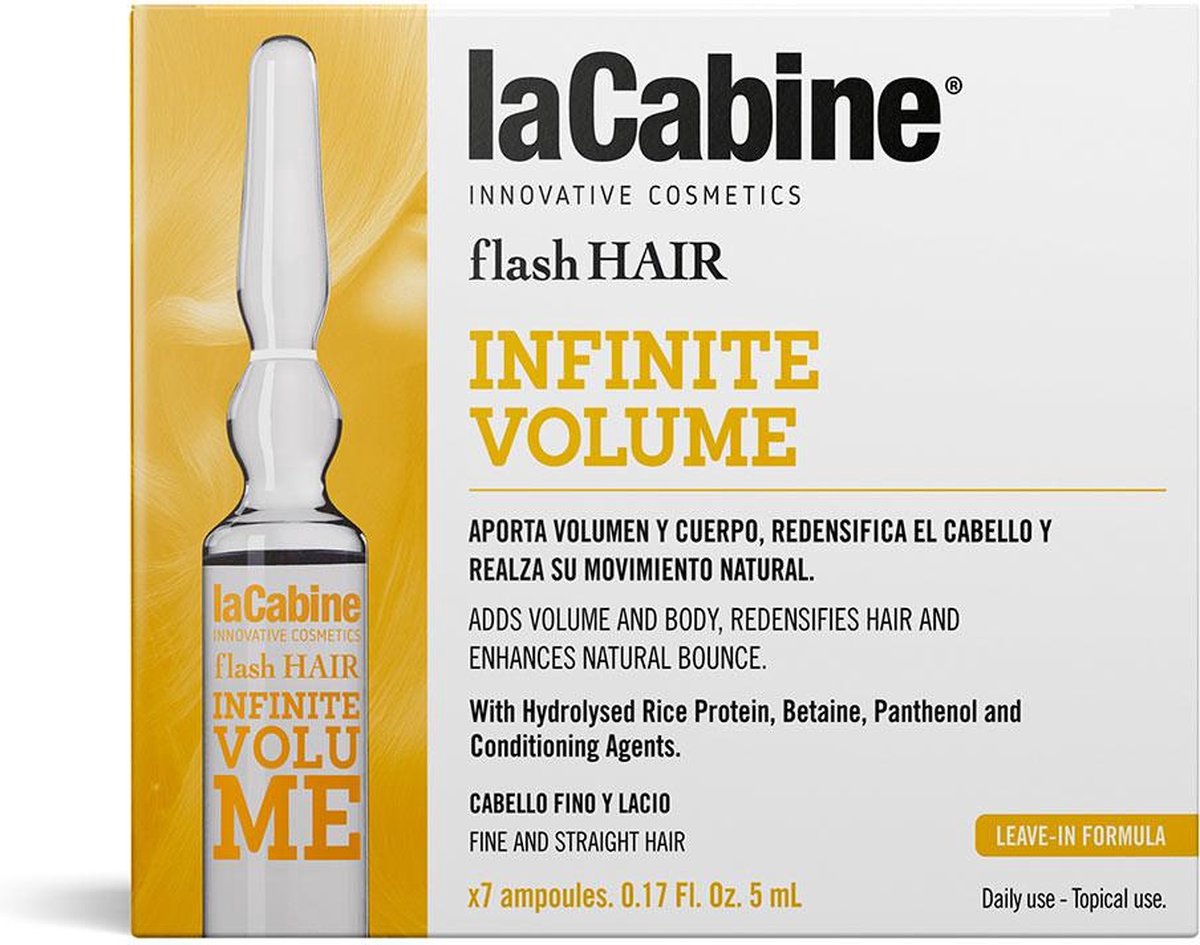 La Cabine Flash Hair Infinite Volume 7 X 5 Ml