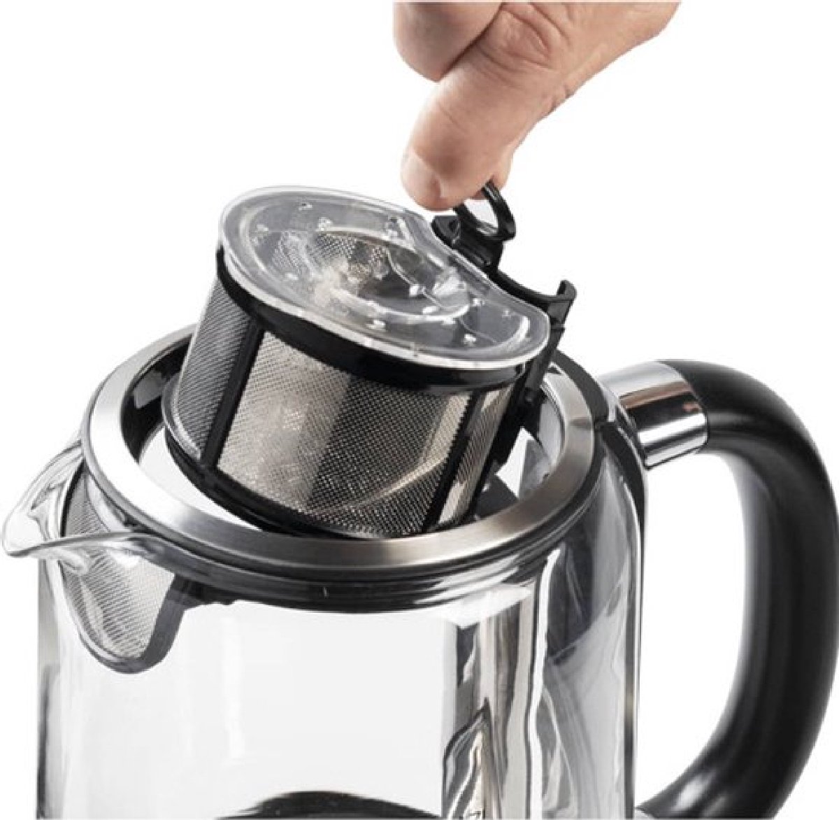 Théière En Acier Inoxydable Avec Passoire - 1 L, Idéale Pour Thé Et Infusion, Style élégant Et Facile à Nettoyer