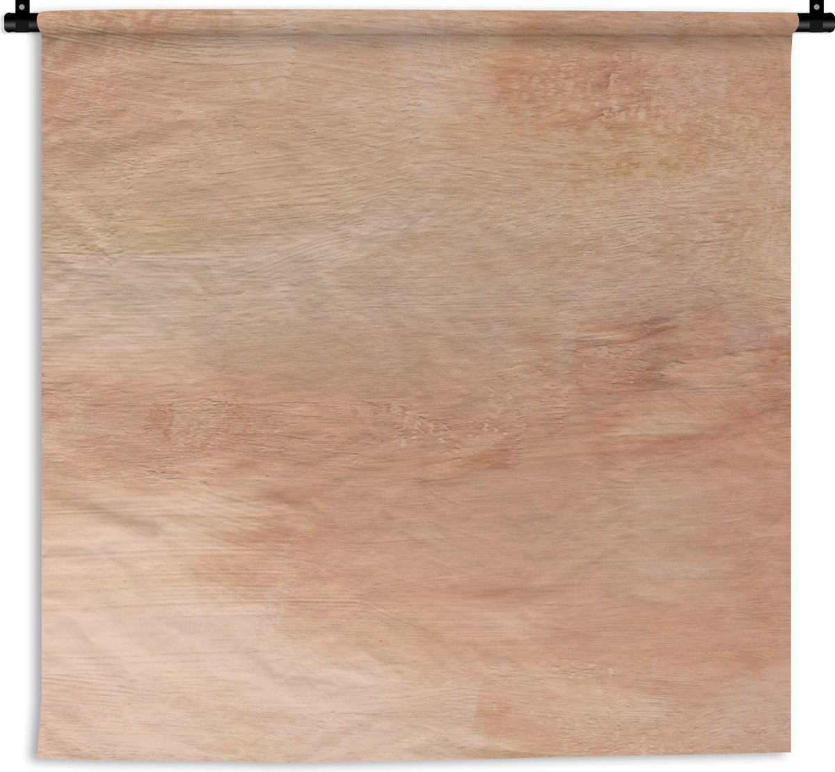 Wandkleed - Wanddoek - Verf - Abstract - Design - Roze - 180x180 cm - Wandtapijt