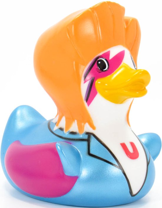 Deluxe ZAG DUCK david bowie ziggy stardust Duck van Bud Duck: Mooiste Design badeend ter Wereld SPECIAL EDITION 2017 2018 10CM van Deluxe — afbeelding 3