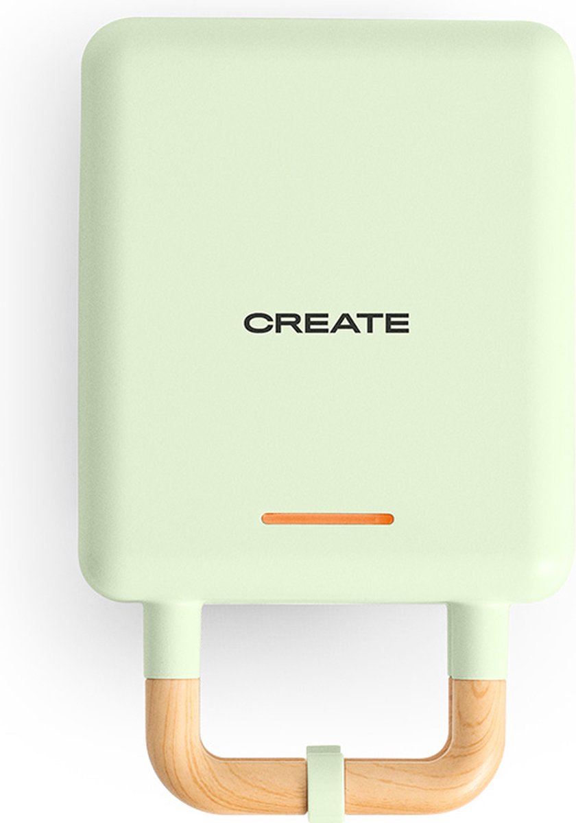 CREATE STONE 2 in 1 COMPACT - Sandwichgrill en wafelijzer met verwisselbare platen - Pastel Groen