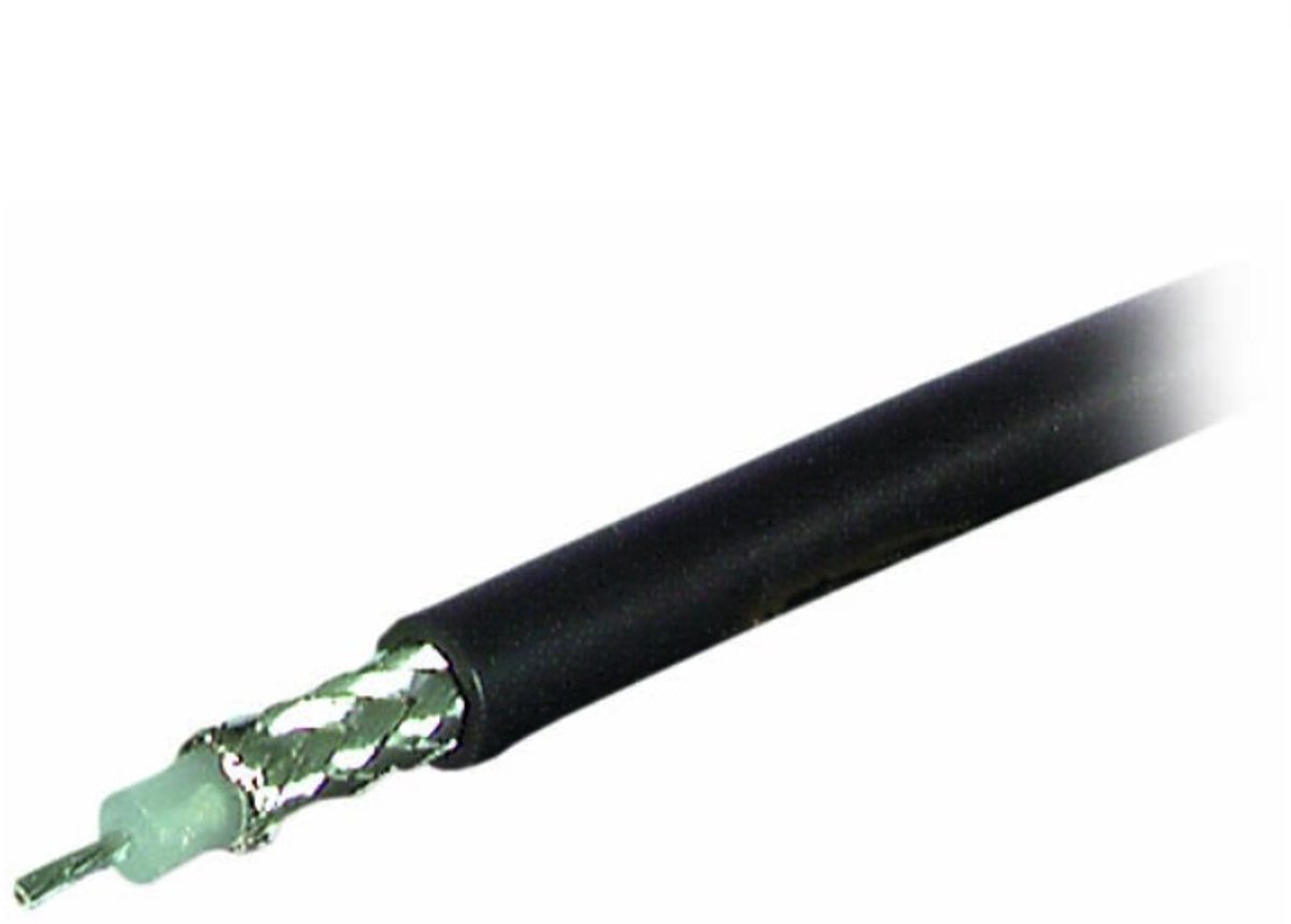 Syntronic RG58C/U 50 Ohm coaxkabel op rol voor binnen / zwart - 5 meter
