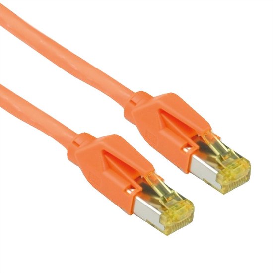 Draka UC900 premium S/FTP CAT6a 10 Gigabit netwerkkabel / oranje - 2 meter