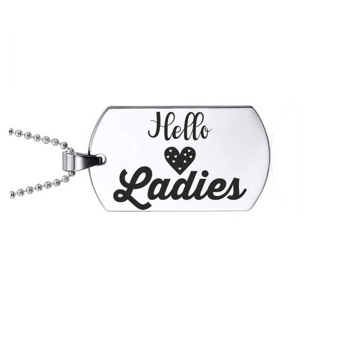 Ketting RVS - Hello Ladies