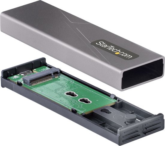 1TB M.2 SATA SSD + High Speed Enclosure 3.1 USB C (PCIe 10Gbps) – Aluminium