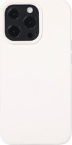 Mobigear Hoesje geschikt voor Apple iPhone 14 Pro Siliconen Telefoonhoesje | Mobigear Rubber Touch Backcover | iPhone 14 Pro Case | Back Cover - Wit
