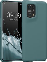 kwmobile telefoonhoesje geschikt voor Oppo Find X5 (5G) - Hoesje met siliconen coating - Smartphone case in Arctische nacht