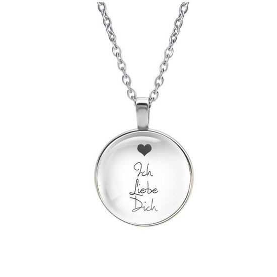 Collier Glas - Ich Liebe Dich