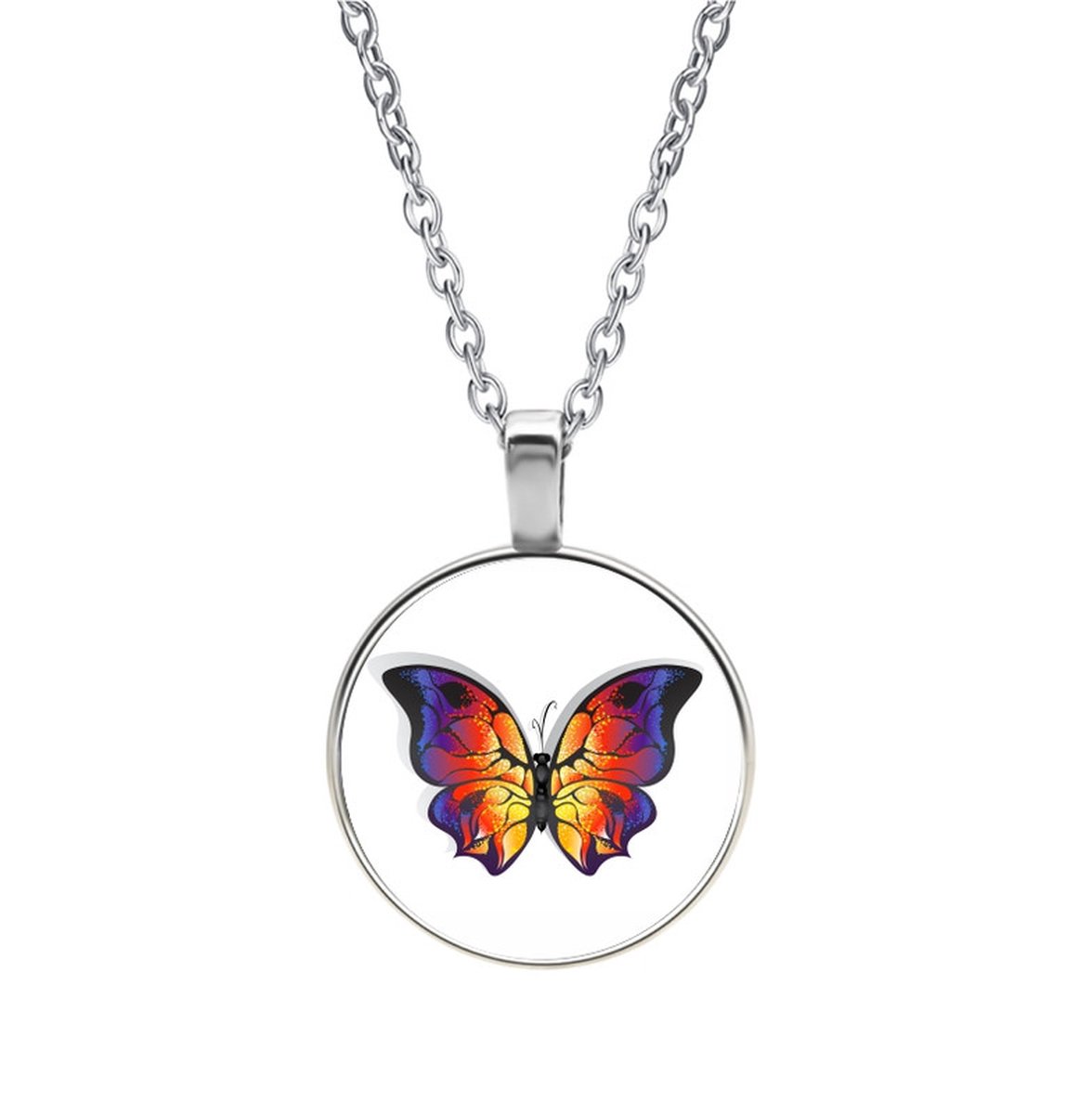 Ketting Glas - Vlinder