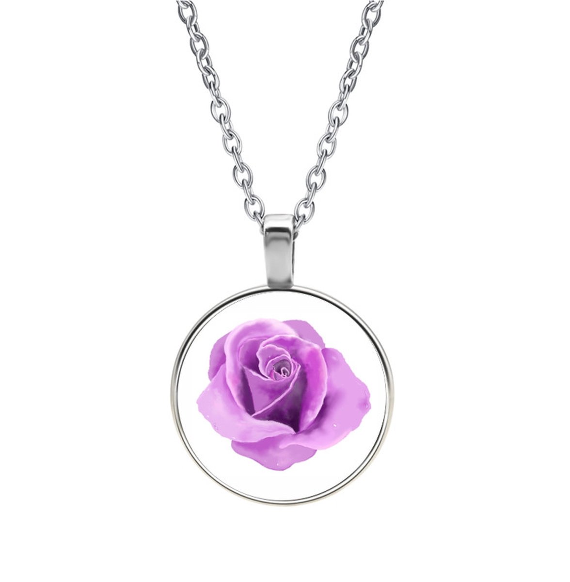Ketting Glas - Roos