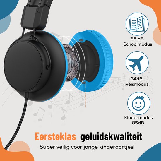 Kinderkoptelefoon met Actieve Geluidsonderdrukking [60Uur Speeltijd Kinderkoptelefoon met Actieve Geluidsonderdrukking [60Uur Speeltijd