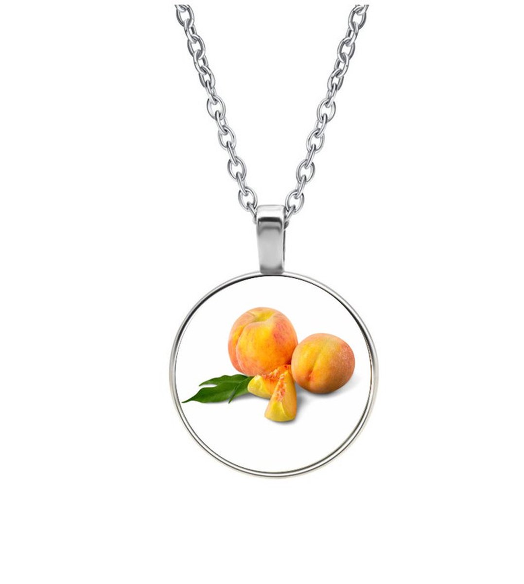 Ketting Glas - Perzik