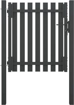 vidaXL - Poort - 1x1,25 - m - staal - antraciet