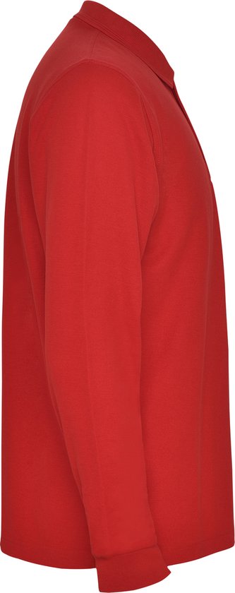 Polo Rouge Solide Manches Longues Marque Carpe Roly Taille XXL