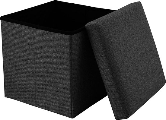Opvouwbare Opberg Poef - Hocker – Bench – Bench with Storage space - Zitkist – Woonkamer accessoires30 x 30 x 30 cm