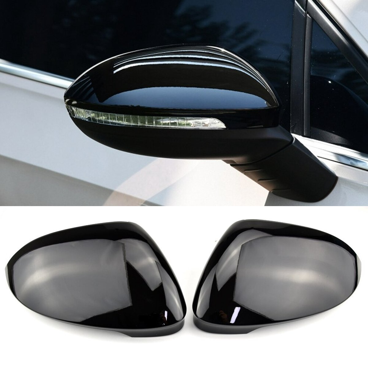 Spiegelkappen mirror cover chroom spiegelkap Volkswagen Golf VII 2013>