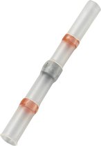 TRU COMPONENTS 736410 Stootverbinder Met krimpkous 0.304 mm² 0.705 mm² Volledig geïsoleerd Rood 30 stuk(s)