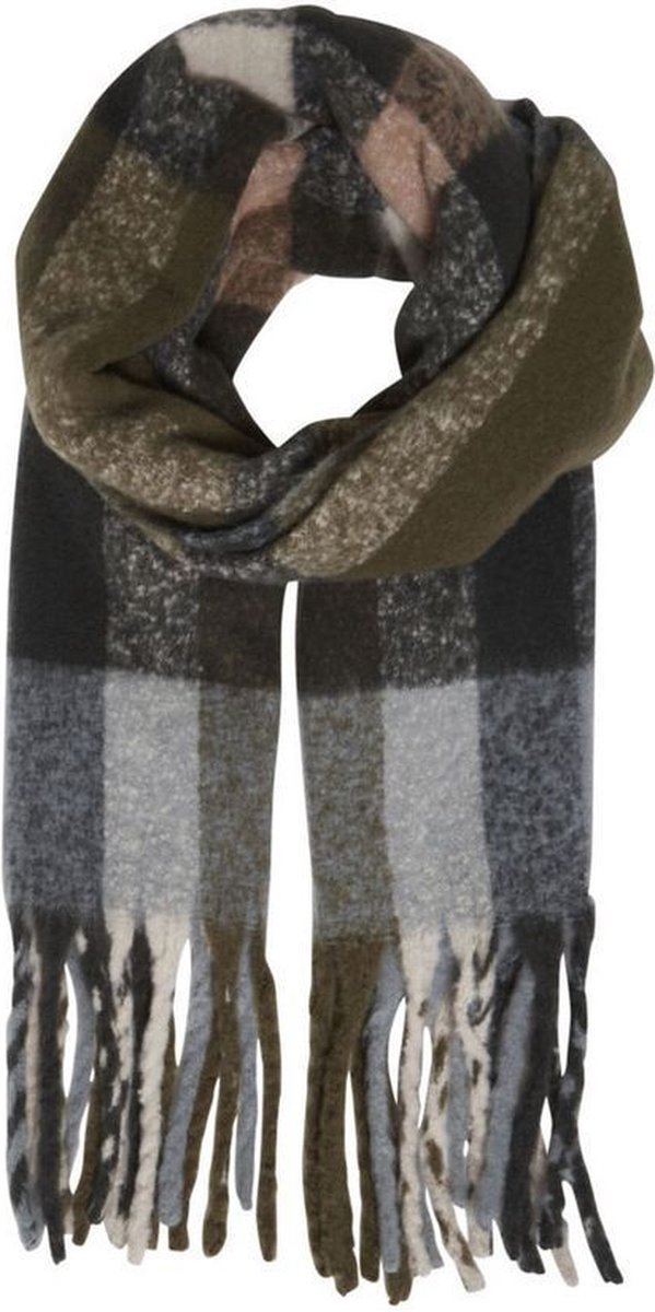 b.young BAVAKE SCARF - Olive Night Mix Green