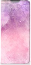 Leuk Telefoonhoesje Xiaomi 12 Pro Bookcase Cover Pink Purple Paint