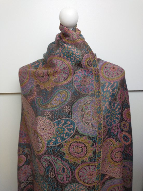 Warme Sjaal met Afrikaanse print Unisex - Kente Mud Zwart/oranje Warme Sjaal met Afrikaanse print Unisex - Kente Mud Zwart/oranje