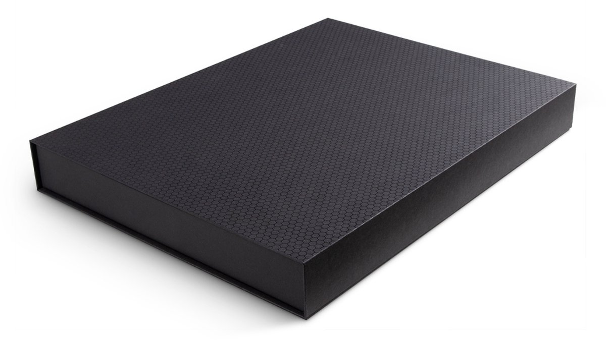 ZMDMAH Zwarte Cadeaudoos Met Deksel – 22.5x16x8.5 Cm, Inklapbaar, Met Lint, Geschikt Voor Verjaardag En Kerst