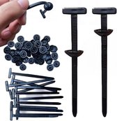 20-100 Stks Nylon Universele Kabelbindgesp, Zelfsluitende Nylon Kabelbinders Zware Plastic Kabelbinders Voor Autos Bedrading Reparatie