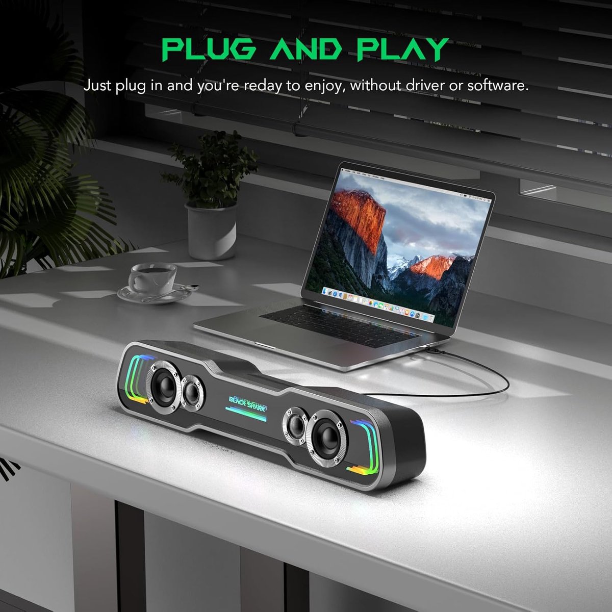 Diepe Soundbar met Diepe Bassen en RGB Verlichting - afbeelding 2