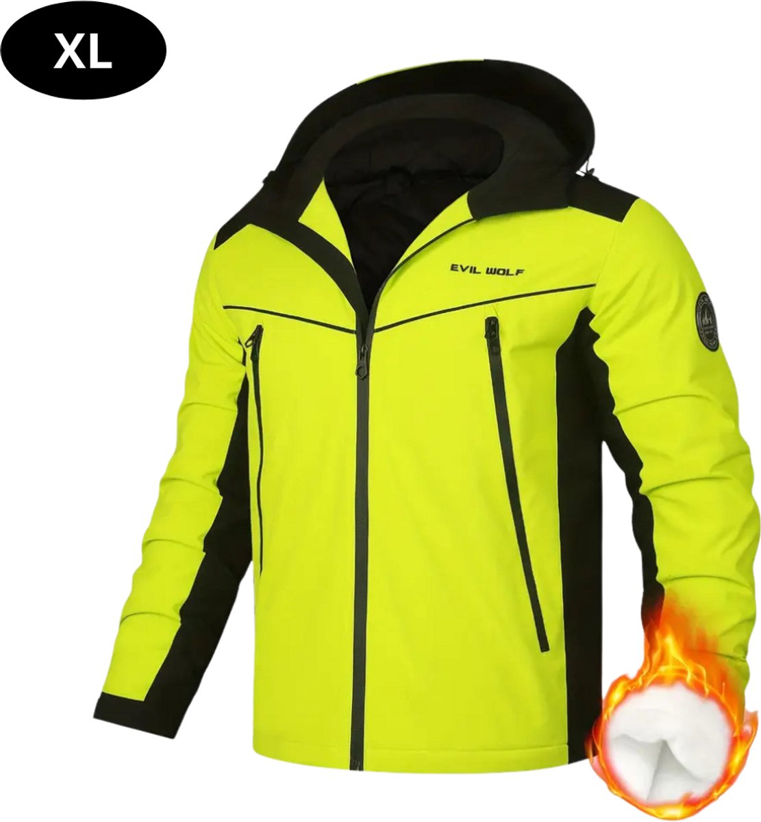 Bovista Skipak SkiBroek Skijas Ski Suit Wintersport Heren 2-Delig Fluoriserend Groen