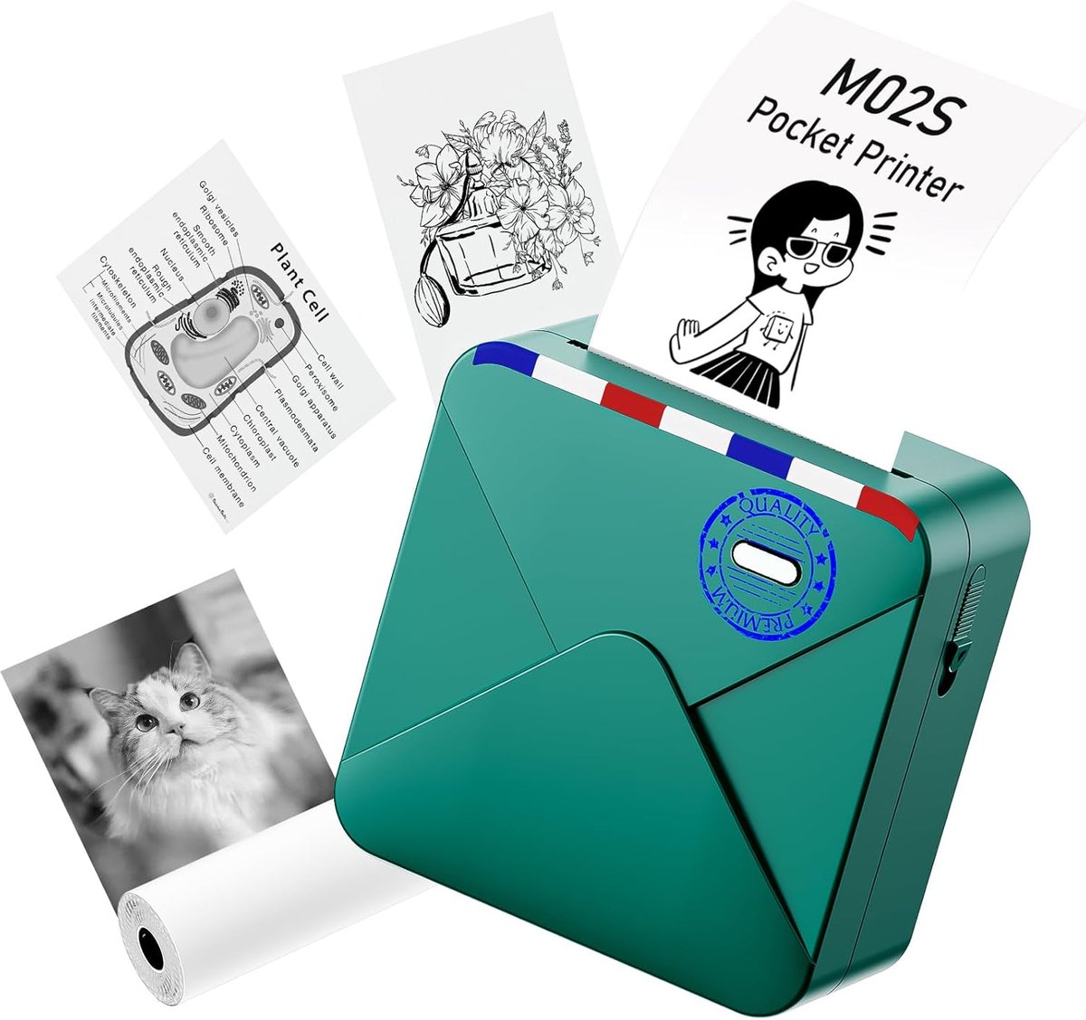 Mini Bluetooth Thermische Fotoprinter voor Smartphone - Draagbare Mini-Printer voor Foto's en Etiketten