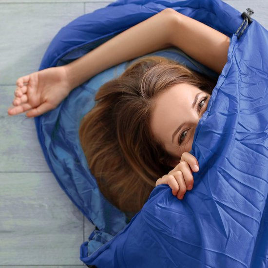 Ultralichte Slaapzak voor Camping en Outdoor, 210x75 cm, Waterafstotend Polyester, Geschikt voor 10-25 °C van Merkloos — afbeelding 3