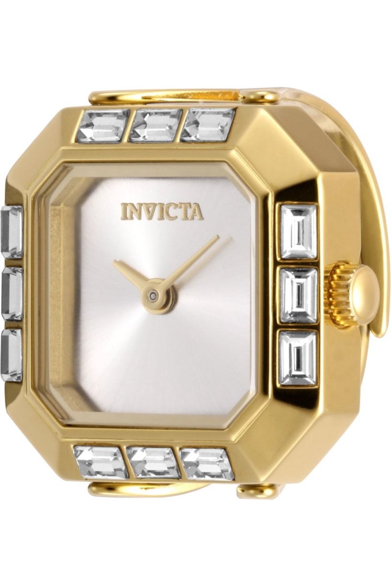 Invicta Mini 49587 Dames Horloge - Waterdicht - Analoog - Quartz Uurwerk - Roestvrij Staal met zilveren Wijzerplaat - 21mm