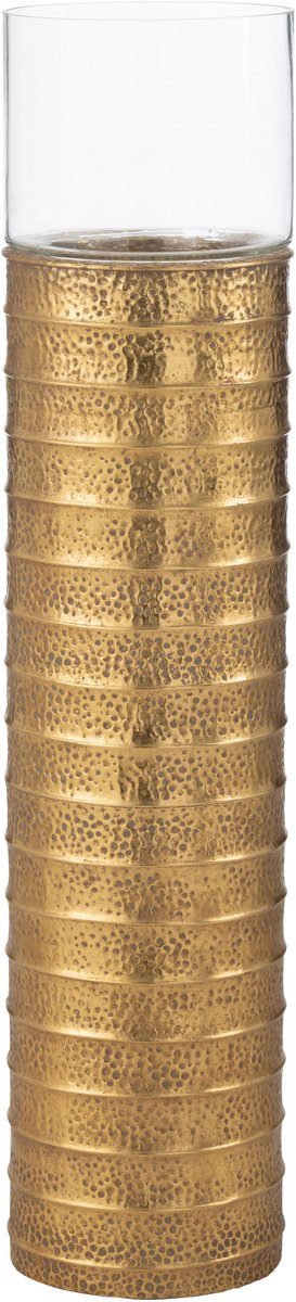 J-Line kaarshouder Zuil - metaal/glas - goud - large