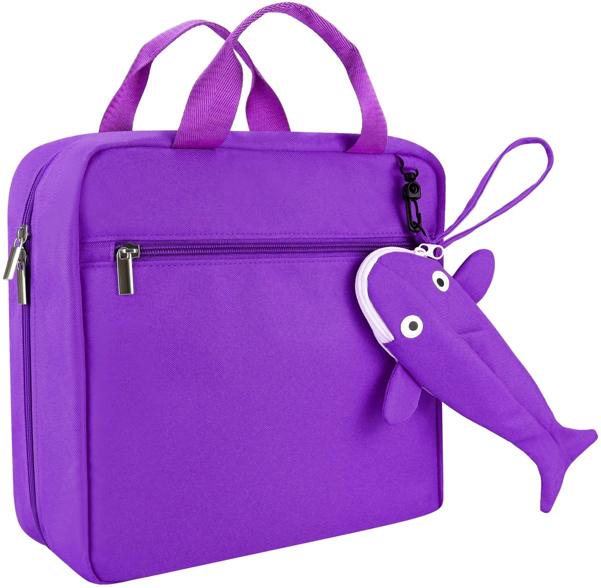 Tas - Met afneembaar haai etui - Voor Tiptoi Stift en boeken - Lila