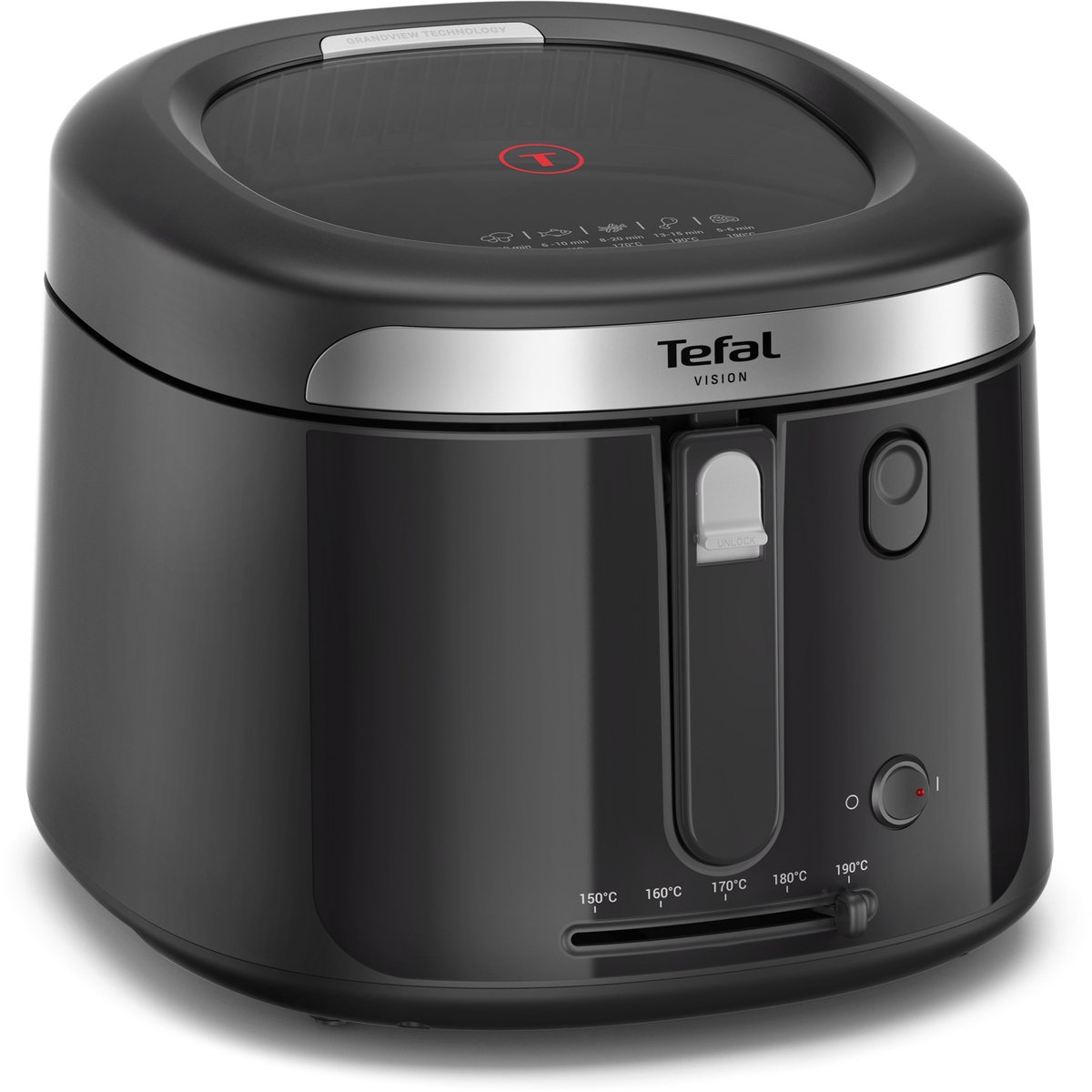 Tefal Vision FF2528 - Frituurpan - 2.1L - 1900W - Groot kijkvenster - Tot 4 Personen - Zwart