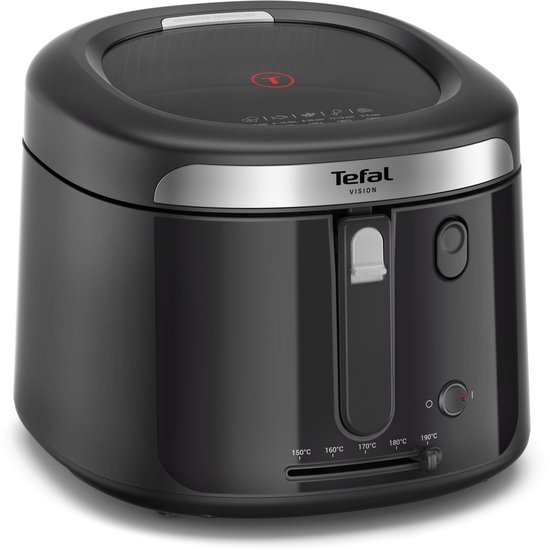 Tefal Vision FF2528 - Frituurpan - 2.1L - 1900W - Groot kijkvenster - Tot 4 Personen - Zwart