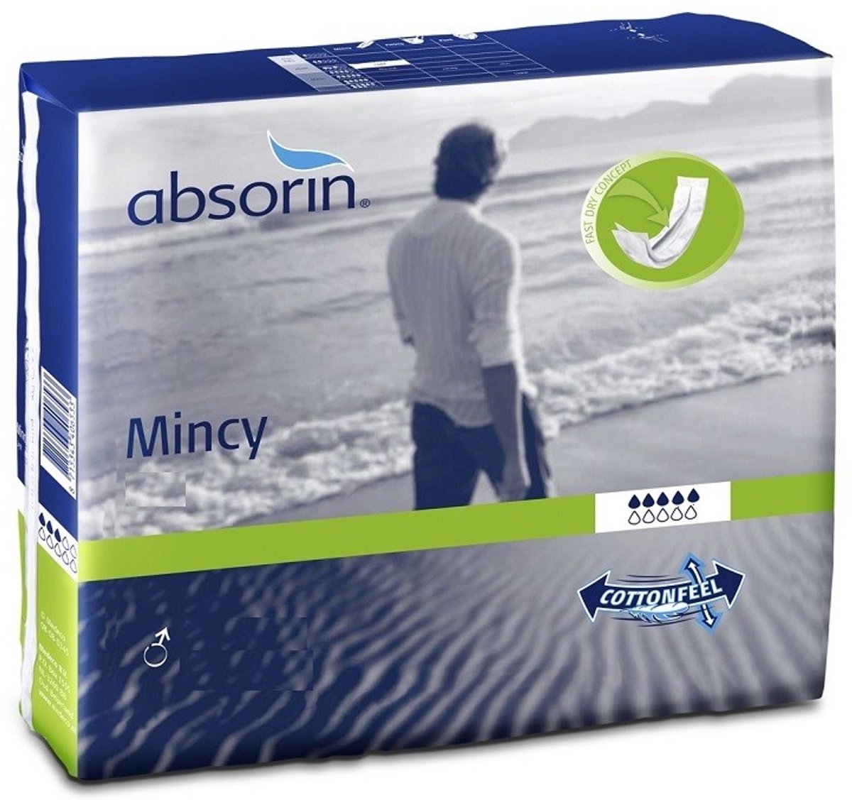 inlegverband man- Absorin Mincy Normal - 28 stuks
