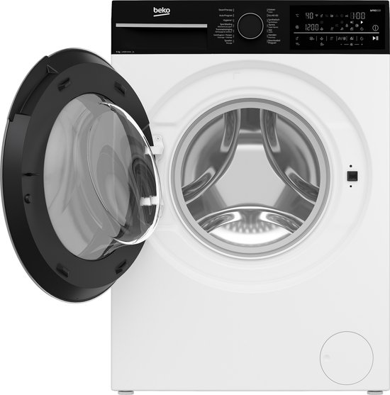 Beko B5WFT89436W: Vrijstaande Wasmachine (9 kg, 1400 rpm) Aquatech