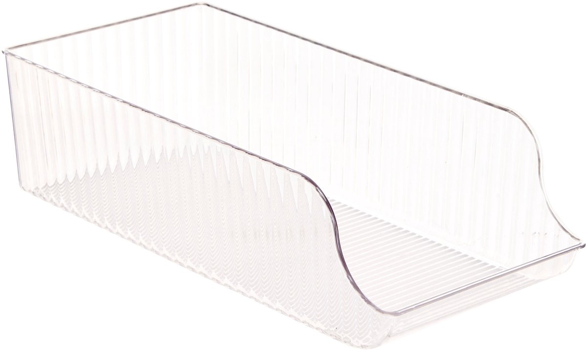 5Five Opbergbakje voor koelkast voor blikjes - 17x36x10cm - Transparant