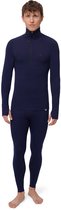 DANISH ENDURANCE Merino Wol Thermoset Heren - met Rits - Donker marineblauw - Maat L