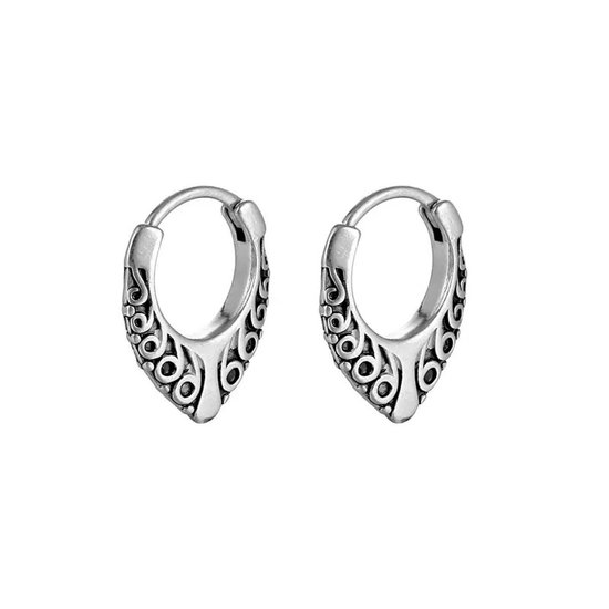 WeLoveSilver - boucles d'oreilles - couleur argent - acier chirurgical - détails élégants